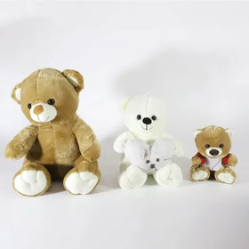 Courage Wholesale Custom Stuffed Promotional Graduation Gifts Plush Animal Toy Sublimation Teddy Bear With Printable T Shirt