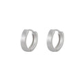 2023 INS Fashion 925 Sterling Silver Geometric Round Silver Hoop Earring Fine Jewelry for Women