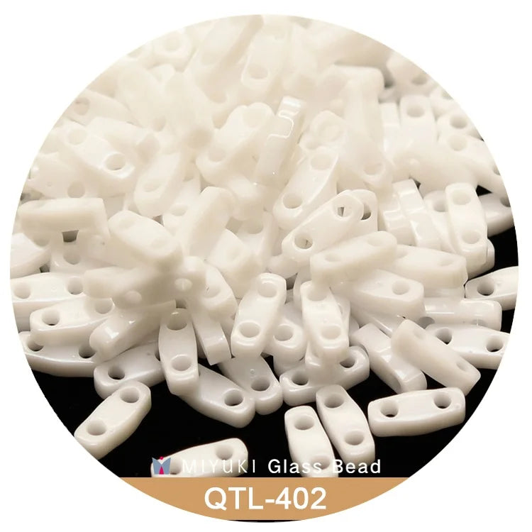 Miyuki Quarter Tila Beads 5 * 1.2 * 1.9 mm [18 Color Opaque  Dyed ]10g Pack