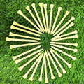 Wood Golf Tees Custom Logo Biodegradable Golf Tee Natural Bamboo Wooden Golf Accessories Tee Holders