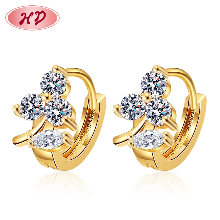 Top Seller Huggie Earrings Grapes Fruit Cute Elegant New Design Fashion 18k Gold Ear Huggie for Women Girls Party