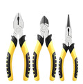 3pcs 8 Inch Multi-Function Vise Needle Nose Pliers Slant Nose Labor-Saving Wire Diagonal Dental Pliers DIY OEM Customizable