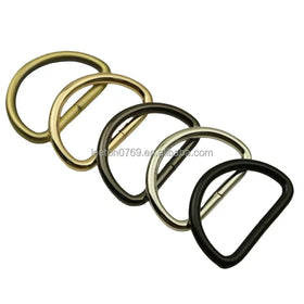 Stock Supply Bag Hardware Accessories 32 X 19 X 3.8mm 1.25inch 5colors Large Metal D Ring Bag Buckle
