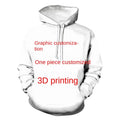 Fitspi Wholesale Diy Men's Hoodie Sweater 3d Printed Harajuku Street Custom Sweatshirt Men's Clothing Dropshipping