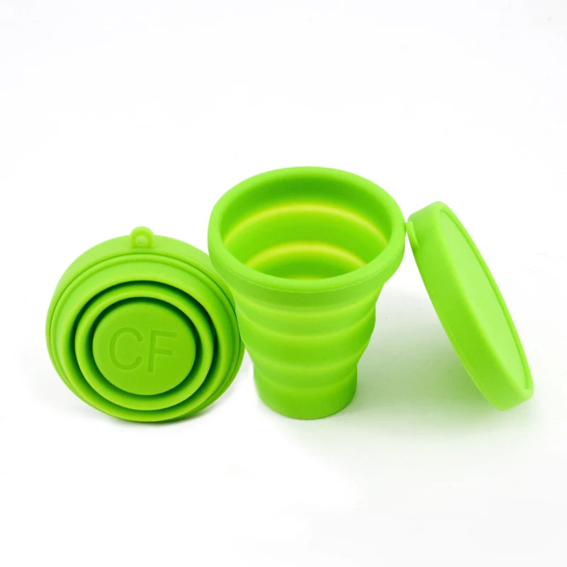 Outdoor Camping Fitness Travel Lightweight and Portable Folding Food Grade Silicone Water Cup