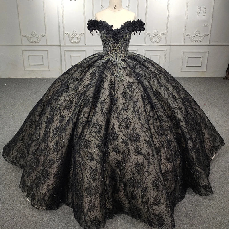 Jancember DY9950 Embroidery Vintage Luxury Fashion Elegant Ball Gown Evening Dresses for Women