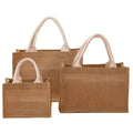 Custom Cheap Eco-friendly Reusable Jute Tote Bag Two Handles Open Closure Gusset Normcore/Minimalist Style Unisex BLY Brand