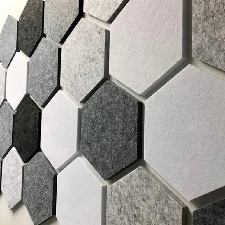 Akupanel 48 Colors Soundproof Acoustic Panel Soundproof Modern Hexagon Acoustic Panel for Office