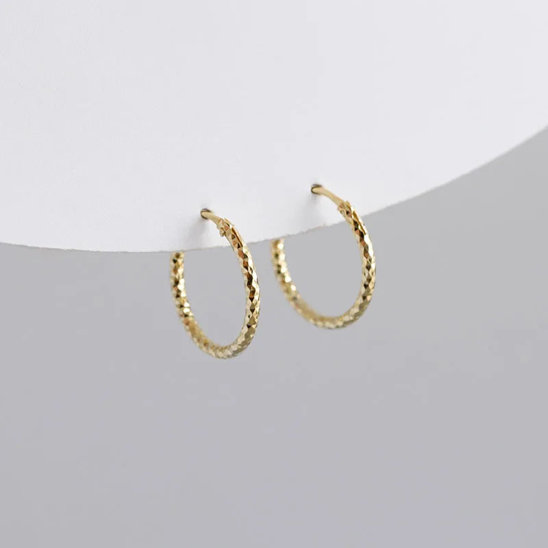 Custom Romantic Minimalist Luxury 925 Sterling Silver Hoop Earrings for Women Hollow Tube Perforated Fine Jewelry Accessories