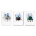 Islamic Architecture Poster Mescid Aqsa Canvas Print Prophet's Mosque Wall Art Painting Picture Modern Living Home Room Decor