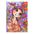 Ever Moment DIY Diamond Painting Cross Stitch Girl and Cat Full Square Drills Artwork ASF1194