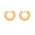 Minimalist  Earrings Jewelry 925 Sterling Silver Wholesale 18k Gold Plated Chunky Hoop Earring