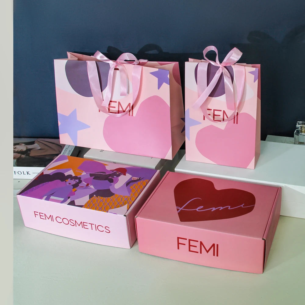 Wholesale Luxury Clothing Shopping Paper Bags Custom Printed Logo High Quality Recyclable Kraft Paper Gift Bag with Paper Box