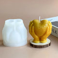 Hot Selling Silicone Candle Molds with Hands Holding Hearts Soap Molds Gypsum Decorative Ornaments