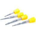 Tungsten Solid Carbide Tapered Ball Nose End Mill Router Bits Cnc Taper Ball Nose Endmill for Wood Metal Milling Cutter