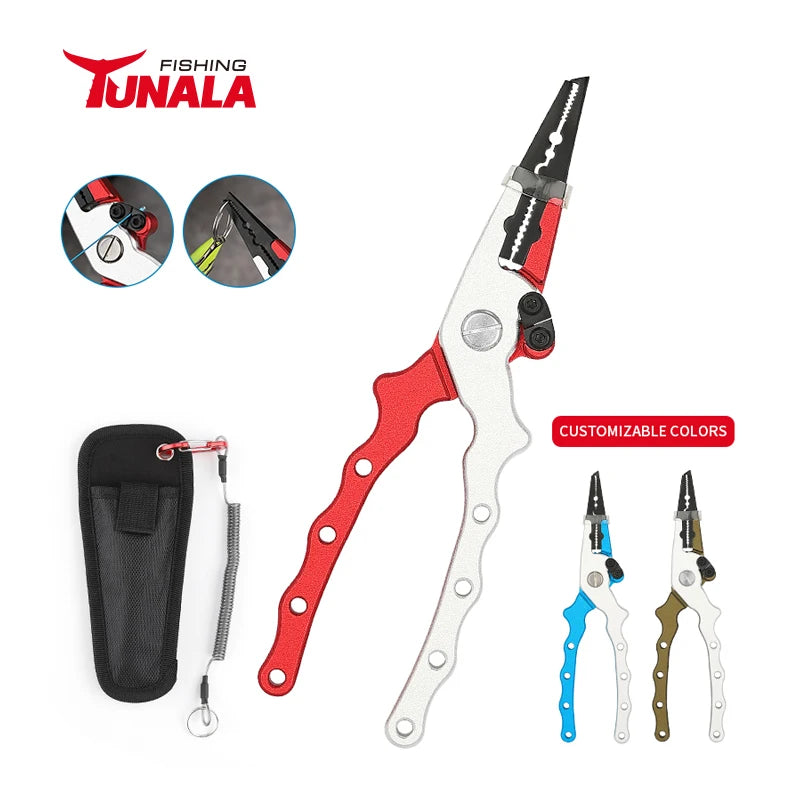 Wholesale Fishing Tool Kit Fishing Pliers Scissors Fish Hook Pliers Hook Remover Split Ring Pliers