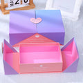 New Design Wholesale Custom Heart Shape Packaging Cosmetic Box With Logo for Valentine's Day DIY Packing Gift Paper Boxes