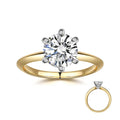 Mossanite Diamond Engagement Rings Woman 9K 10K 14K 18K  Yellow Gold Jeweler 1ct White Moissanite Engagement Ring