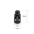 Factory Sale Black Plastic Rope End Stopper Cord Lock Drawstring Cord Stopper