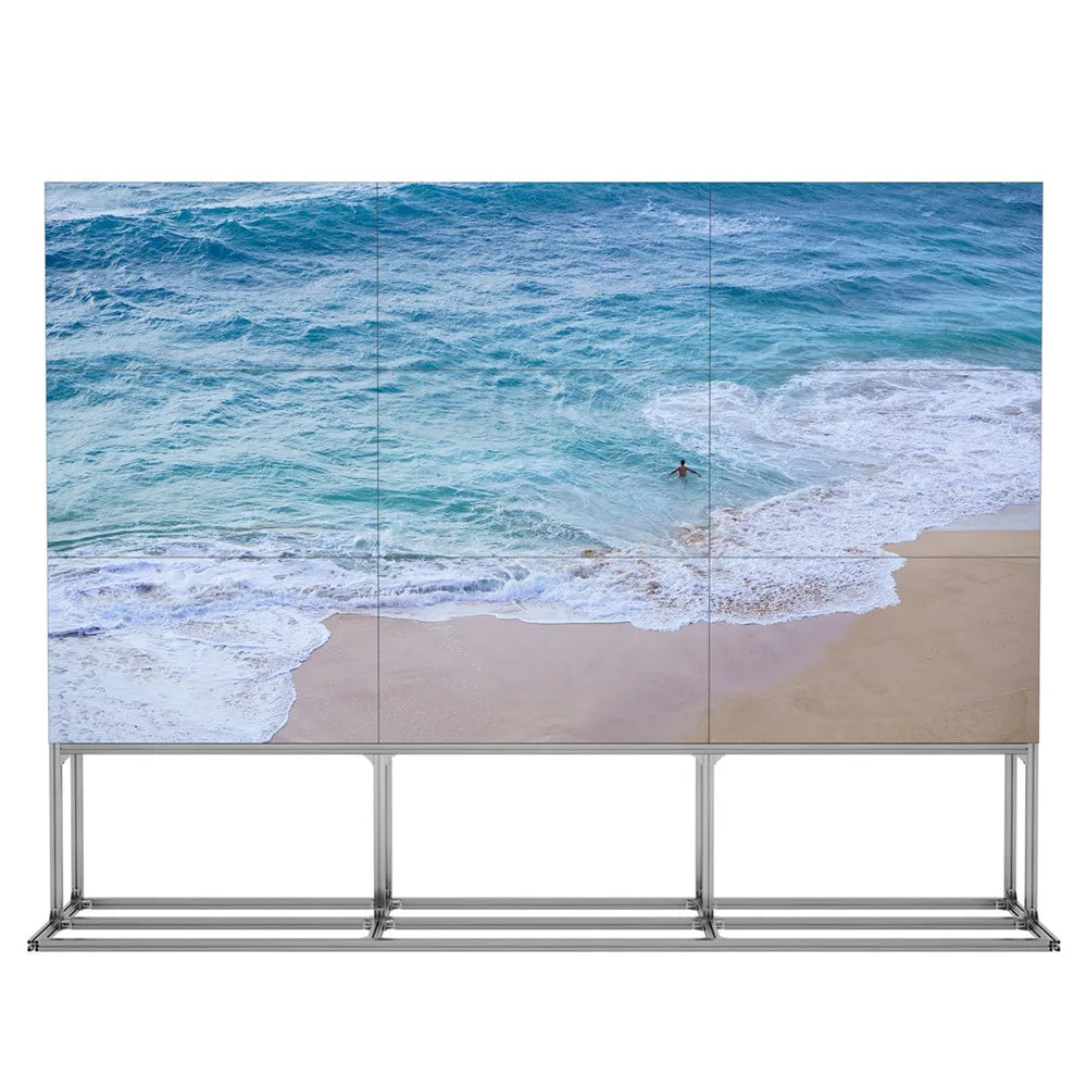 46 Inch Oem Cinema Sign Board Intelligent LCD Big Screen Video Wall Signage Digital Tempered Glass Advertising Display