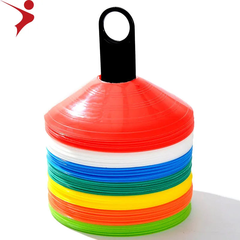 Good Disc Cones (Set of 50) Agility Soccer Cones With Carry Bag and Holder for Training Football Field Cone Marker  for  Sports