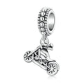 2022 New 925 Sterling Silver Vintage Cool Motorbike Car Pendant Charm Beads Fit Original Bangle DIY Woman Jewelry BSC534