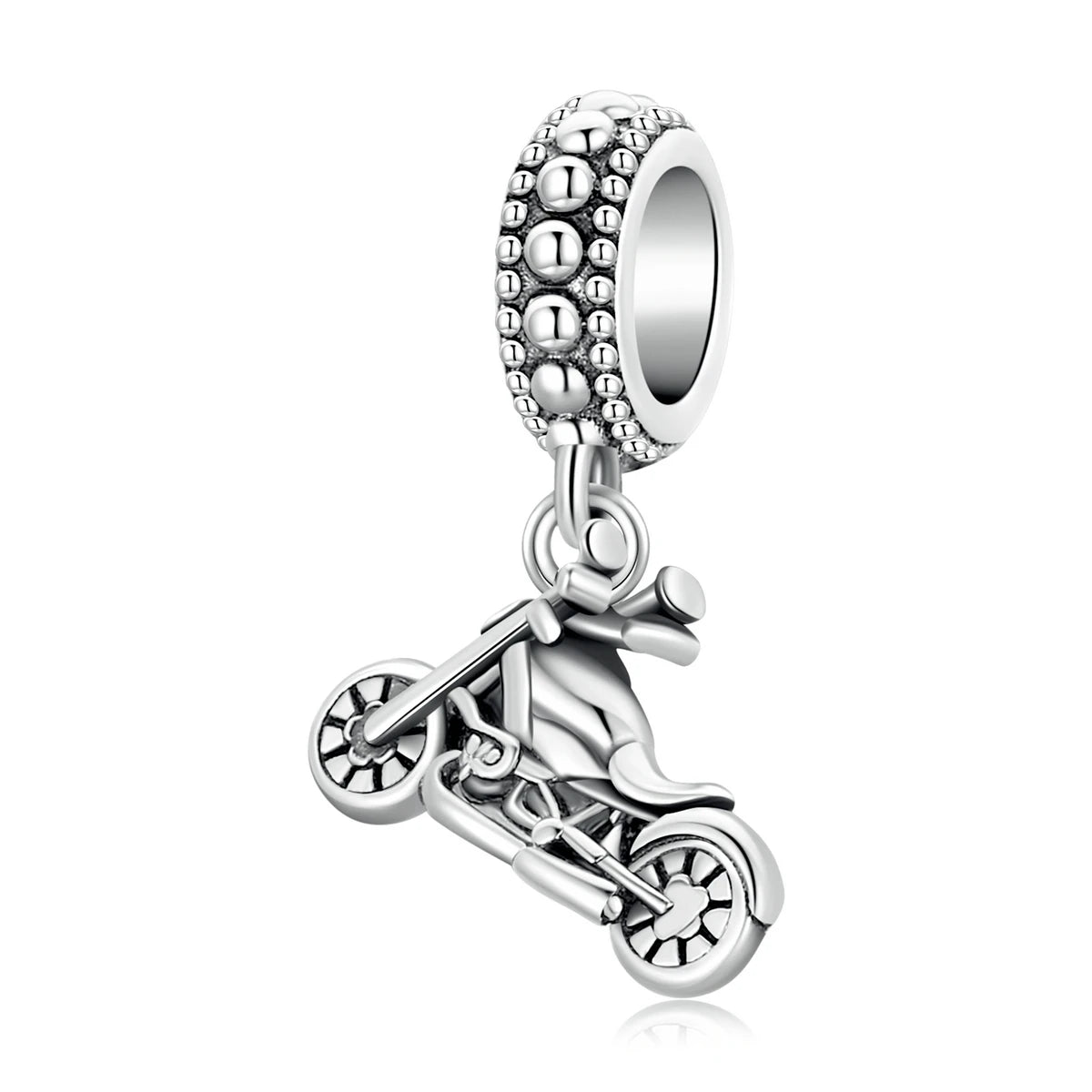 2022 New 925 Sterling Silver Vintage Cool Motorbike Car Pendant Charm Beads Fit Original Bangle DIY Woman Jewelry BSC534
