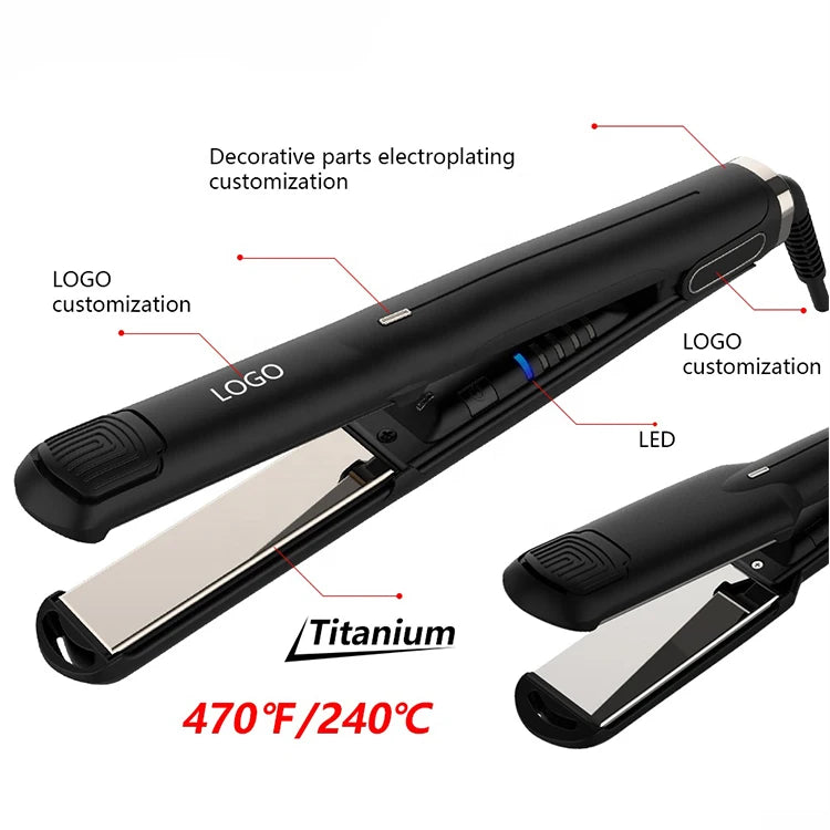OEM Professional Fast Heater 230Degree Private Label Nano Titanium Hair Straightener