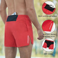 Summer New Solid Color Double Layer Mens Gym Shorts  Casual Large Size Running Sports Men'S Fitness Shorts With Liner