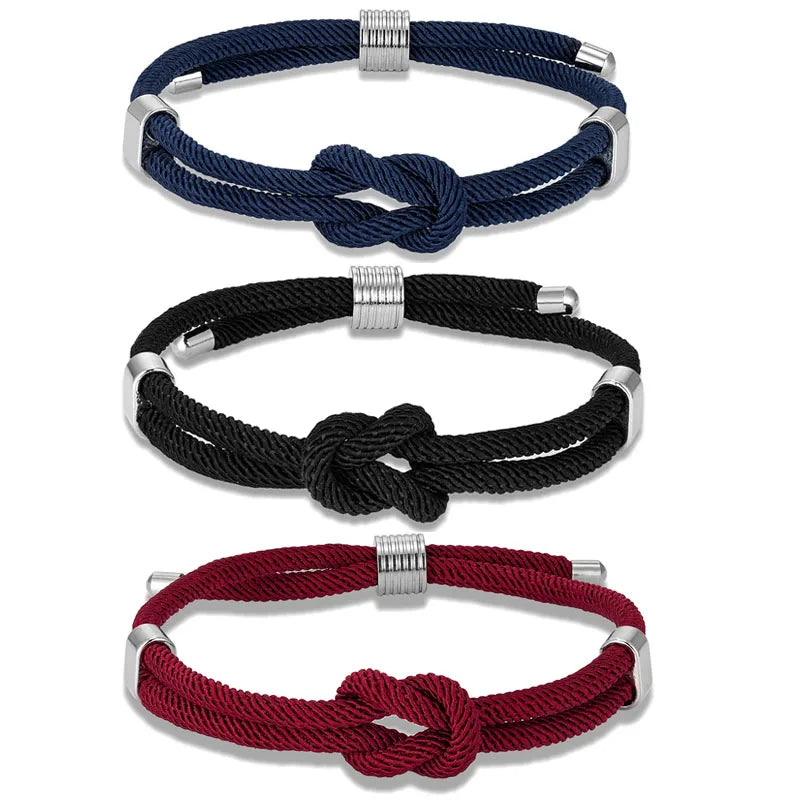 Hot Selling Lucky Milan Rope Bracelets for Couples Jewelry Adjustable Bracelet Handmade Knitted Nylon Rope Bangle Gift