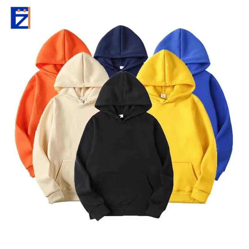 FUYI 2025 Men's Hoodie New Light Plate Design Autumn Winter Thickened Pullover Embossed Logo Print Size 3XL Fashion Style
