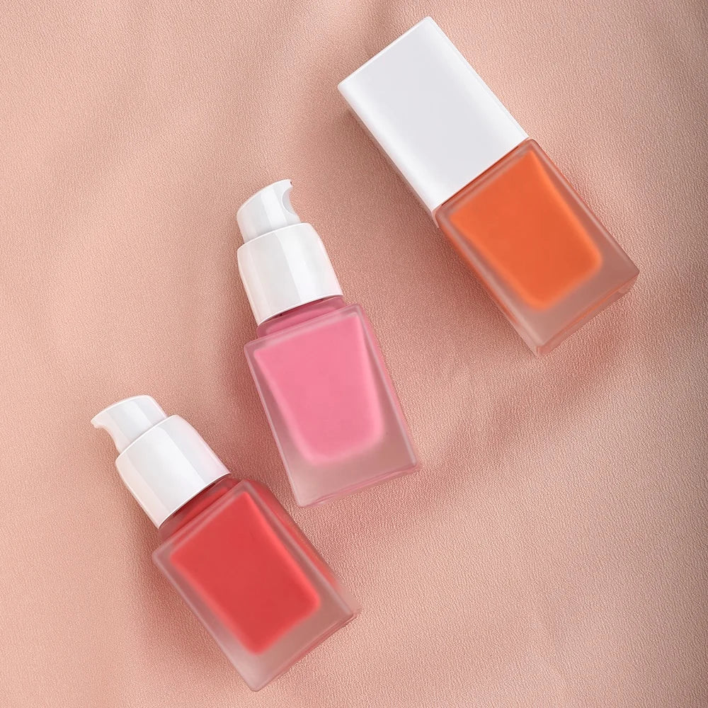 Private Label Cosmetics High Pigment Liquid Blush Face Makeup 6 Colors Liquid Blusher