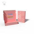 Custom Design Shipping Box Eco-Friendly Cosmetic Packaging Mailing Box Pink Shipping Mailer Paper Box with Logo