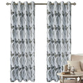 XinLan Ready Made Jacquard Polyester Fabric Window Curtains Blackout Curtain for the Living Room Window