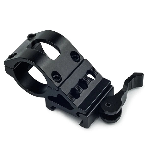 KC3008 Quick Release 45 Degree Scope Mount with 30mm Offset Ring Flashlight Mount Accessory