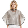 Beauty Salon Hair Styling Bib Makeup Hair Color Cape Beard Shaving Silicone Smock Short Cape for Barbershop Men Women