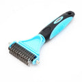 Manufacturer OEM & ODM Stainless Steel 23+12 Teeth Pet Cat Dog Hair Dematting and Deshedding Grooming Comb Rake Brush Tool