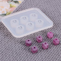 Hot Selling Eco-Friendly White Crystal Drop Pendant Beads Silicone Mold DIY Jewelry Cut Square Diamond Oval Bracelet Necklace