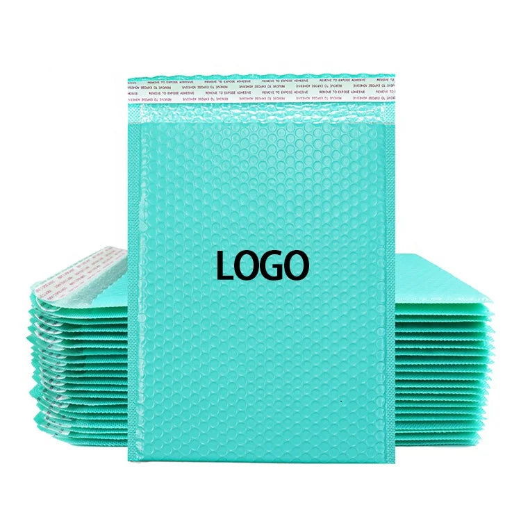 Manufacturer Custom Logo Blue Recycled Large Mailer Poly Mailing Shipping Bags With Wrap Bubble