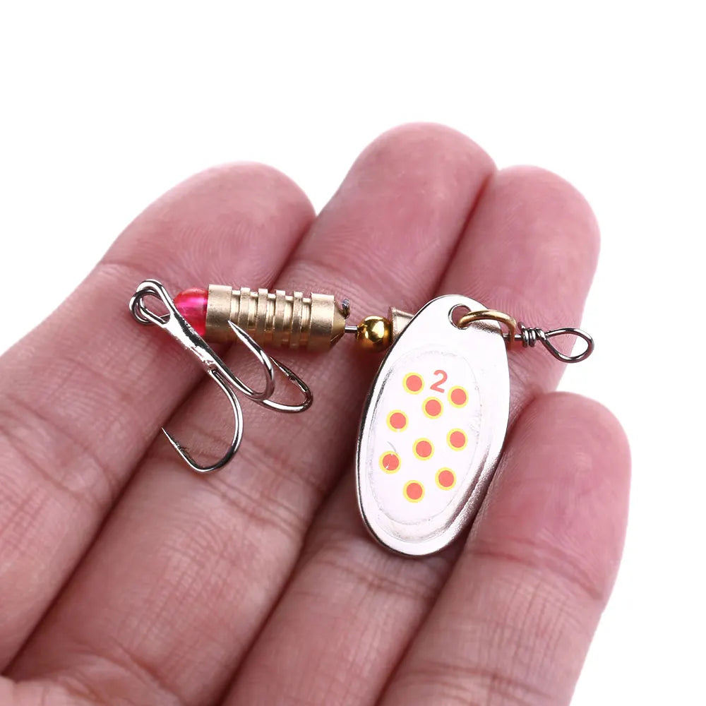 6.3CM 5.1G Hot Sale Fishing Lure Spinner Artificial Metal Spoon Fishing Bait