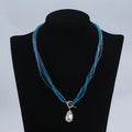 Zhuji New Design Crystal 11-12mm 13-14mm Baroque Pearl Pendant Necklace for Wearing