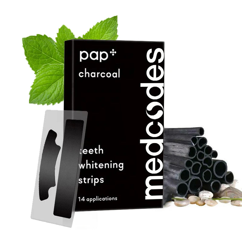 14 Pairs Multi-Purpose Teeth Whitening Accessories PAP Activated Charcoal Peroxide Free Teeth Whitening Strips