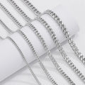 Wholesale 925 Sterling Silver Diamond Cut Cuban Chain 1mm 1.5mm 1.8mm 2.3mm 3mm 3.5mm 4mm 5mm 6mm 7mm Chain Necklace