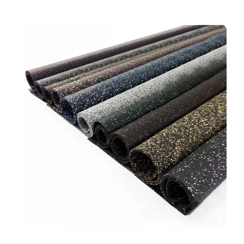 Anti-Slip Indoor Rubber Sports Gym Rubber Flooring Rolls Mat Tiles
