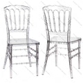 clear Resin Napoleon Chair for Wedding