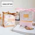 Custom logo pink Rectangle Luxury Candle Packaging Boxes Empty Candle Jars with Gift Box