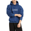 Custom LOGO Solid Autumn Heavyweight 300G Cotton Loose Blank Oversized Unisex Tracksuit Pullover Fleece Hoodie