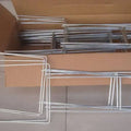 Heavy Duty Strong Yard Sign Stakes Hot Dipped Galvanized H Frame Wire Stakes Step Stakes
