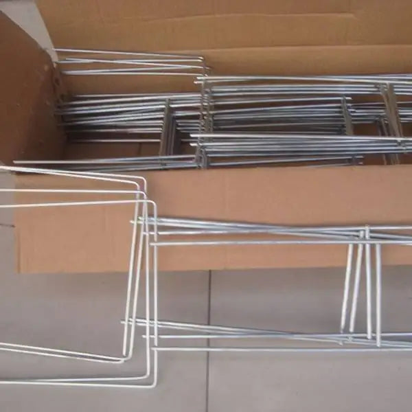 Heavy Duty Strong Yard Sign Stakes Hot Dipped Galvanized H Frame Wire Stakes Step Stakes