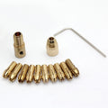 Miniature Copper 0.5-3mm Small Electric Drill Bit Collet Micro Twist Drill Chuck Set Clamp Electric Drill Accessory
